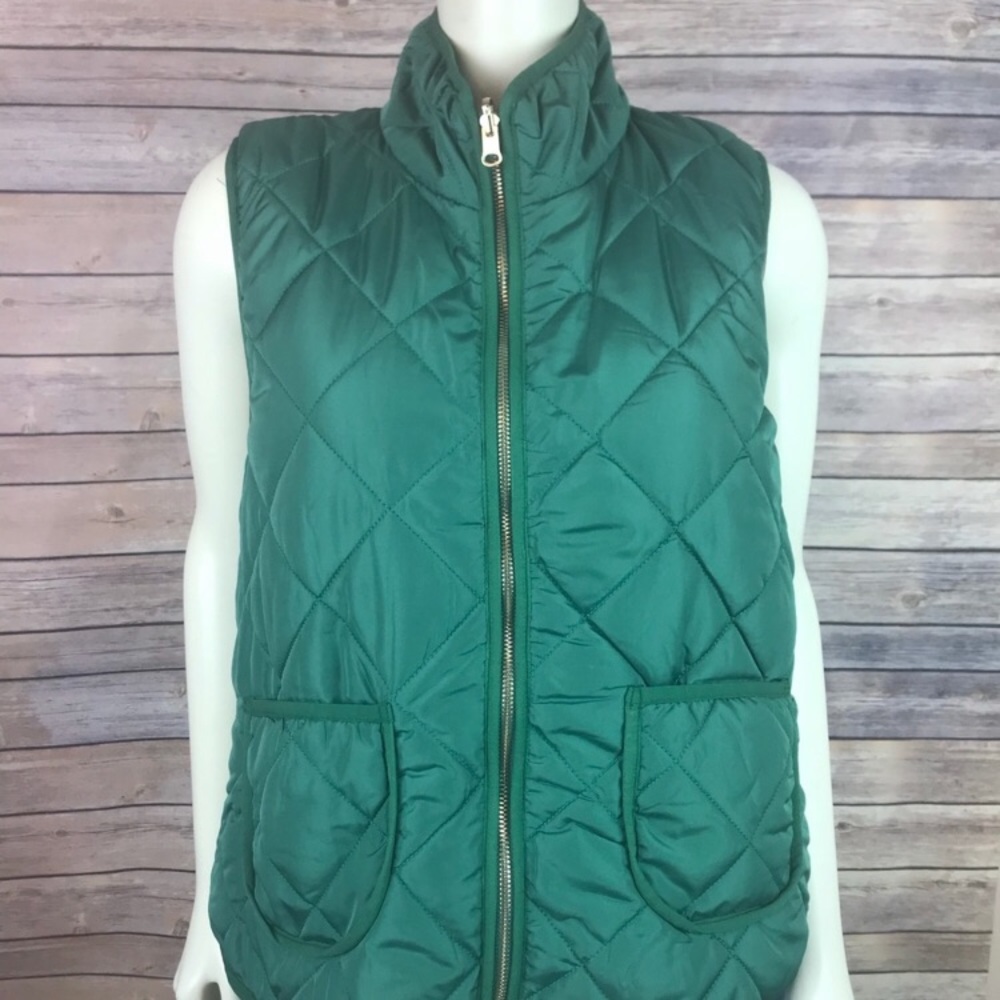 Market & Spruce Green Quilted Vest